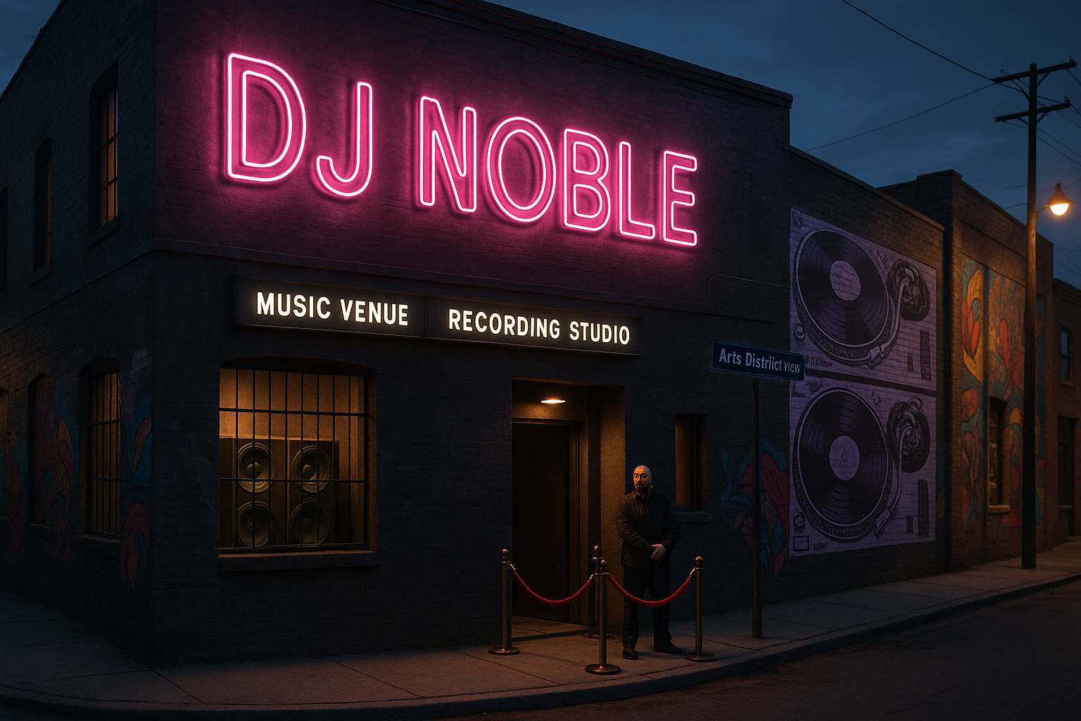 DJ Noble's studio