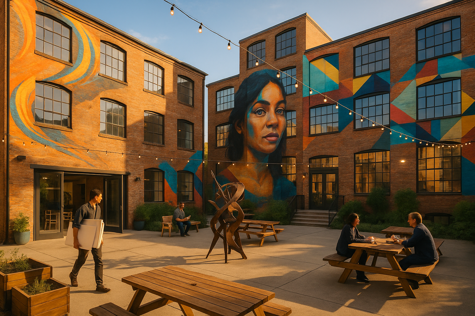 Arts HA mural courtyard