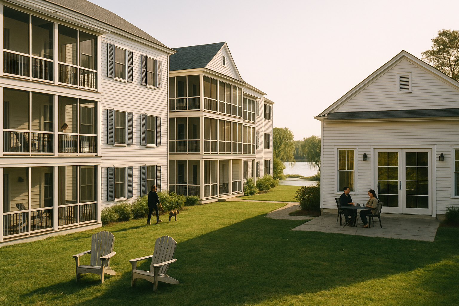 Waterfront cottages