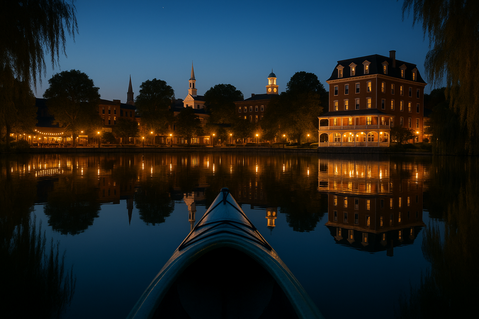 Skyline from the lake
