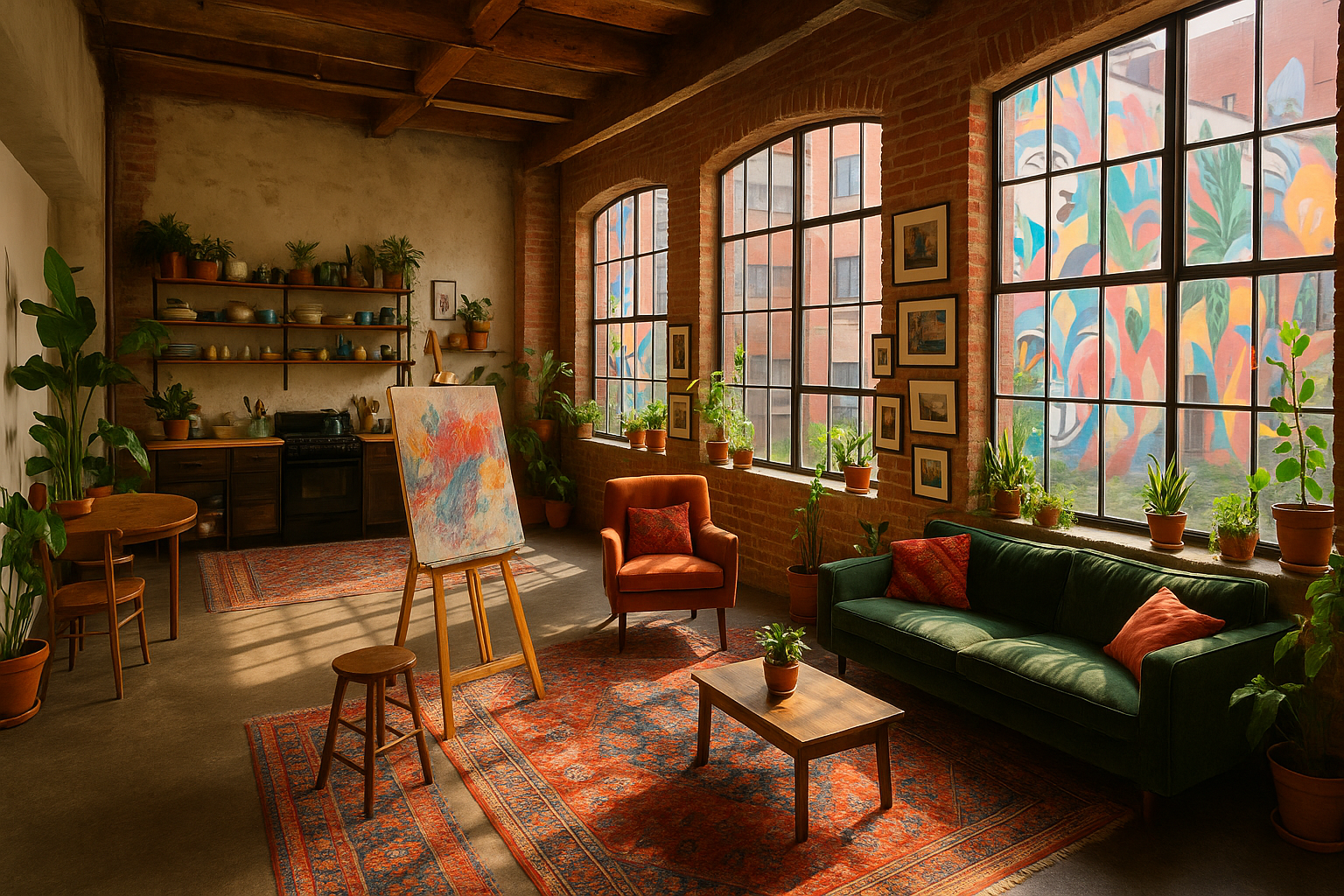 Arts loft interior