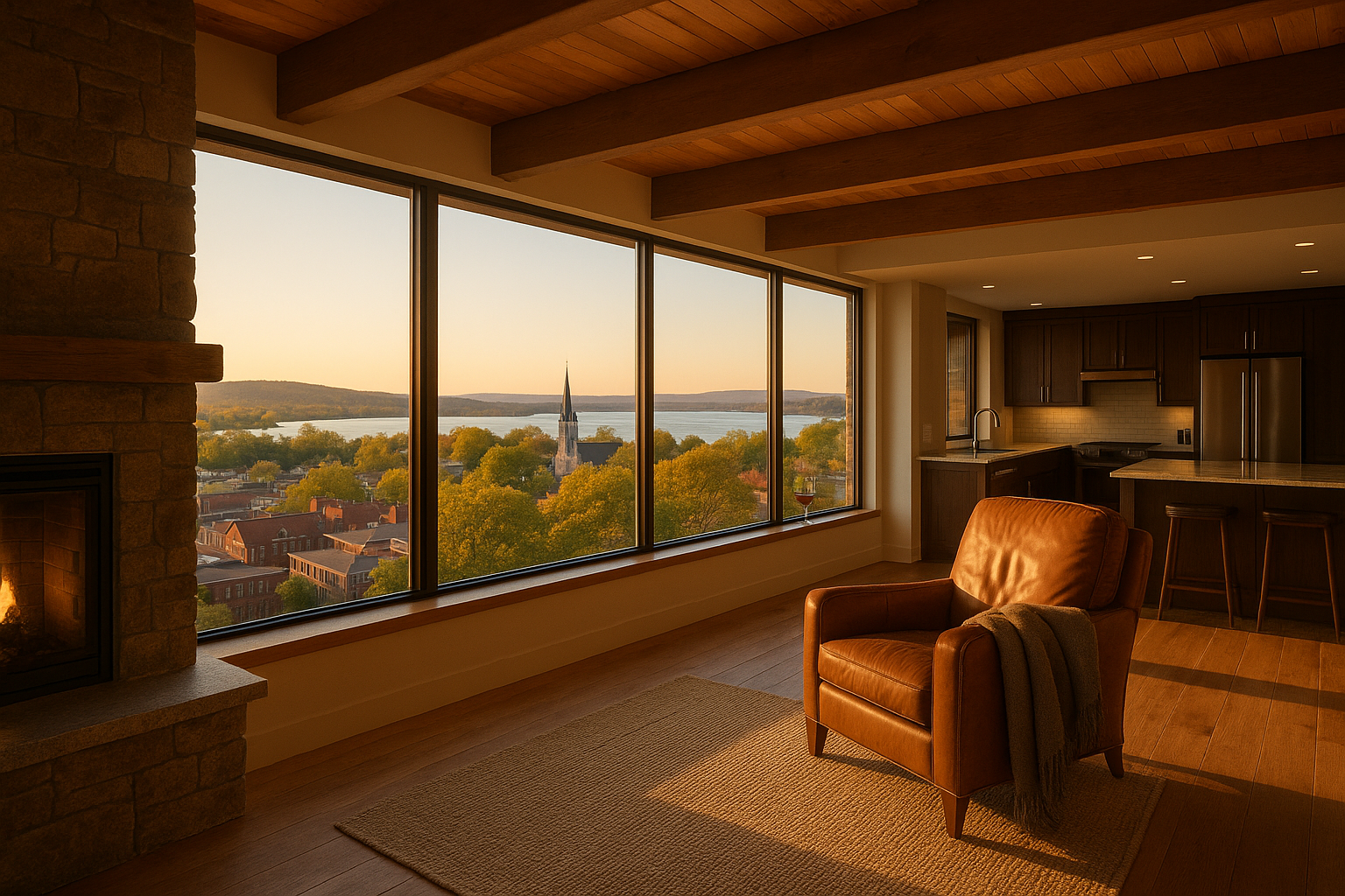 Heights condo interior