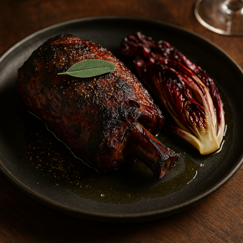 Cherry-Wood Lamb Shoulder