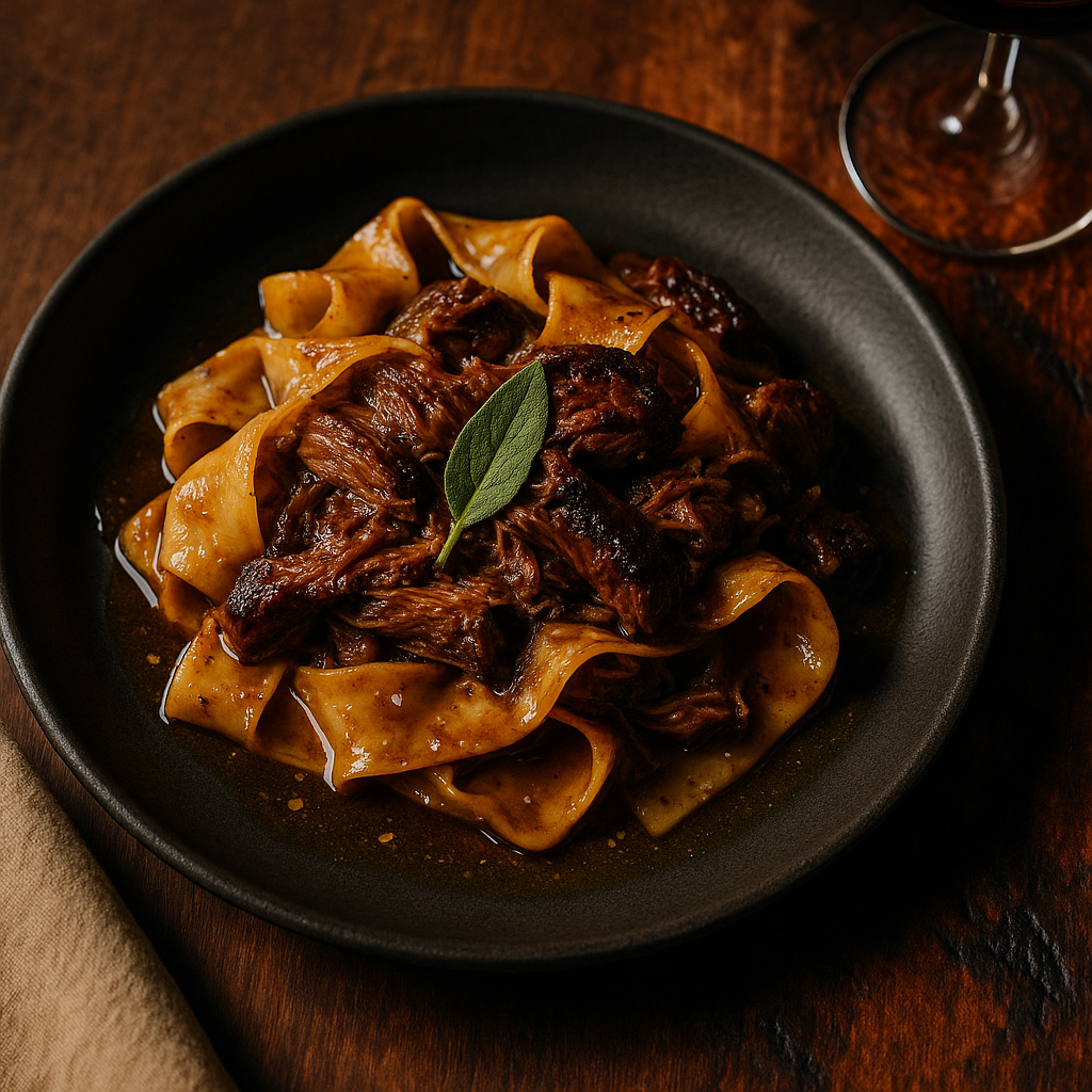Pappardelle, Cherry-Wood Lamb