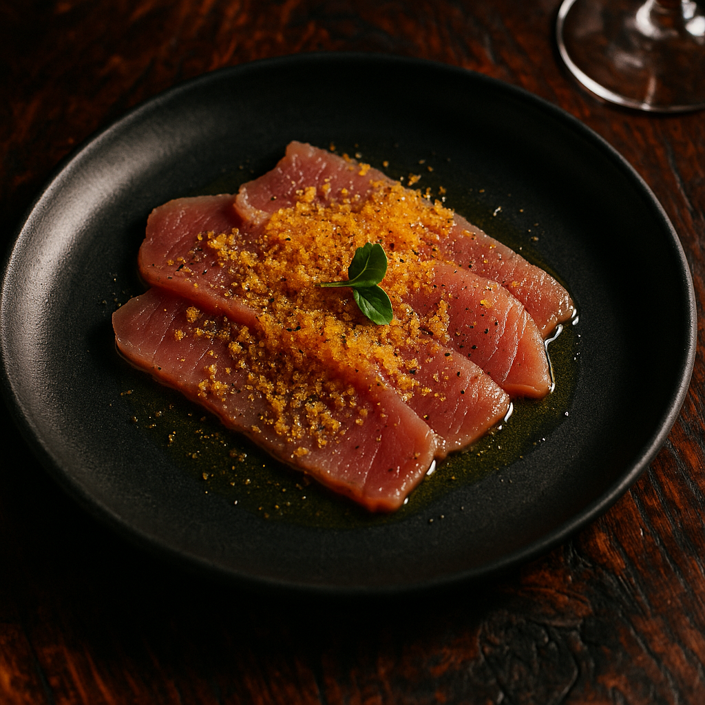Tuna Crudo with Bottarga
