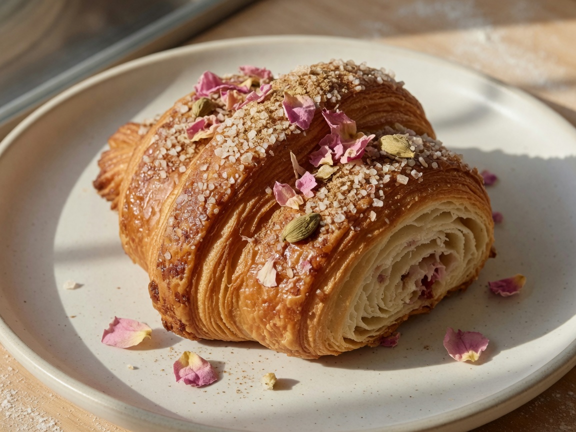 Cardamom Rose Croissant