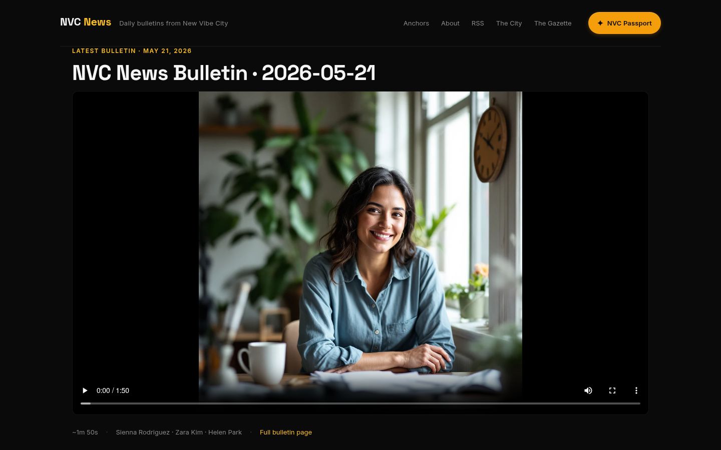 NVC News website screenshot